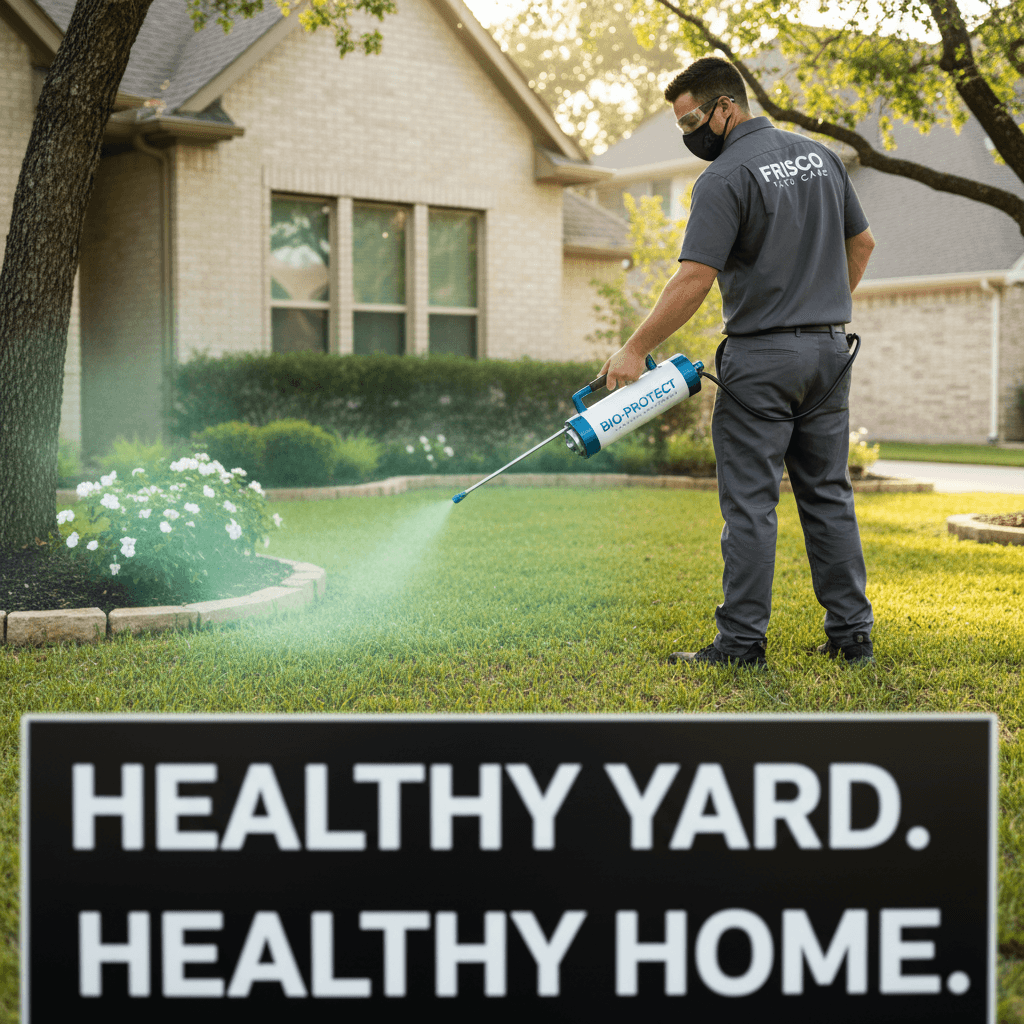 Professional yard sanitizing treatment