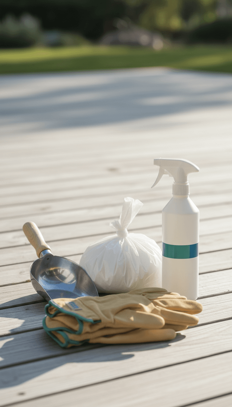 Professional pet waste removal tools and supplies